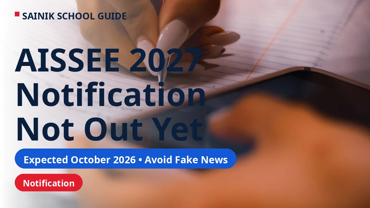 AISSEE 2027 Notification Guide